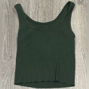 Green tank top